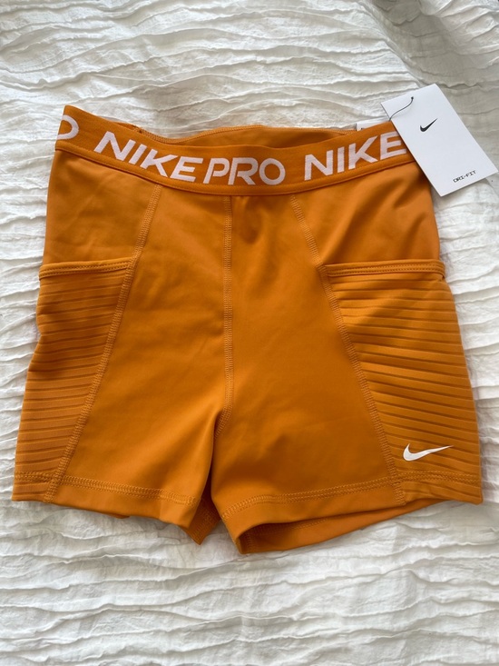 Nike Pants - Nike Pro Orange Women's Compression Bike Shorts